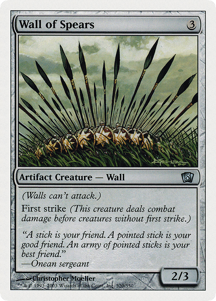 Image of Wall of Spears (8ED-320) - 8th Edition