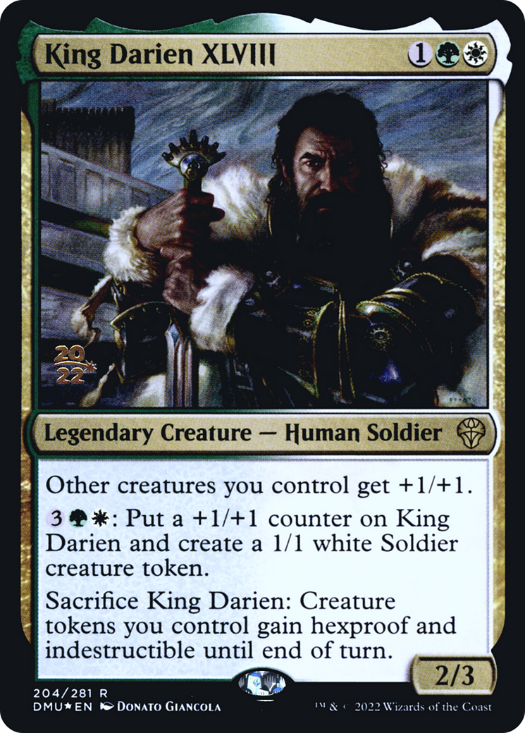 Image of King Darien XLVIII (PRE-204) - Dominaria United Promos Foil