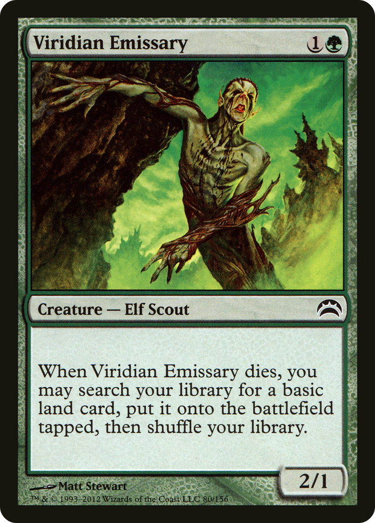 Image of Viridian Emissary (PC2-080) - Planechase 2012 Foil