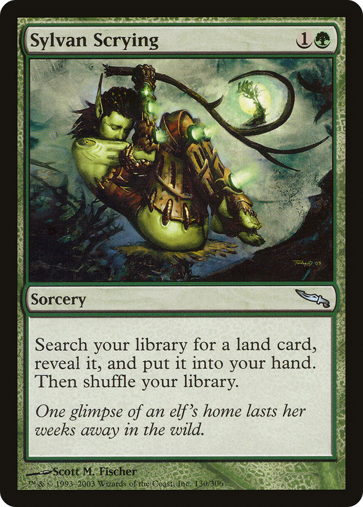 Image of Sylvan Scrying (MRD-130) - Mirrodin Foil