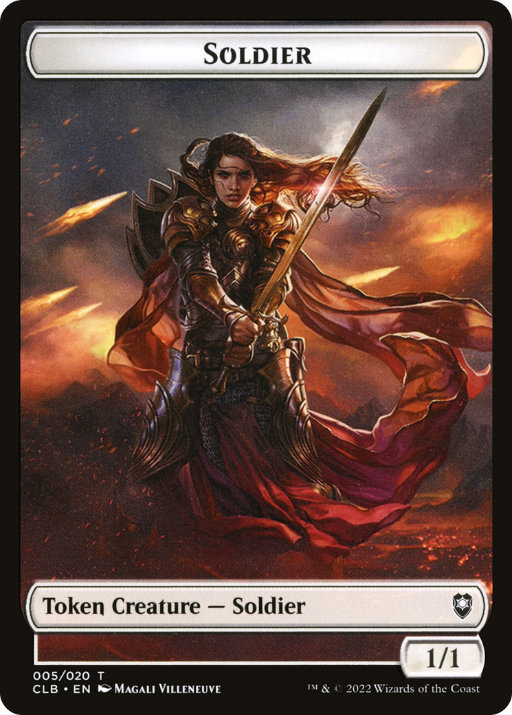 Image of Soldier Token (CLB-005) - Battle for Baldur's Gate Tokens