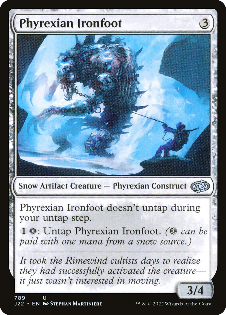 Image of Phyrexian Ironfoot (J22-789) - Jumpstart 2022: (snow)