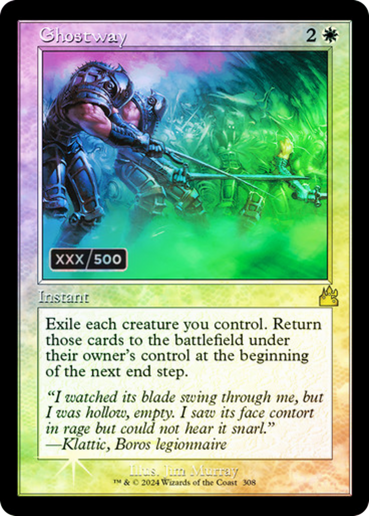 Image of Ghostway (Retro Frame) (Serial Numbered) (RVR-308) - Ravnica Remastered Foil
