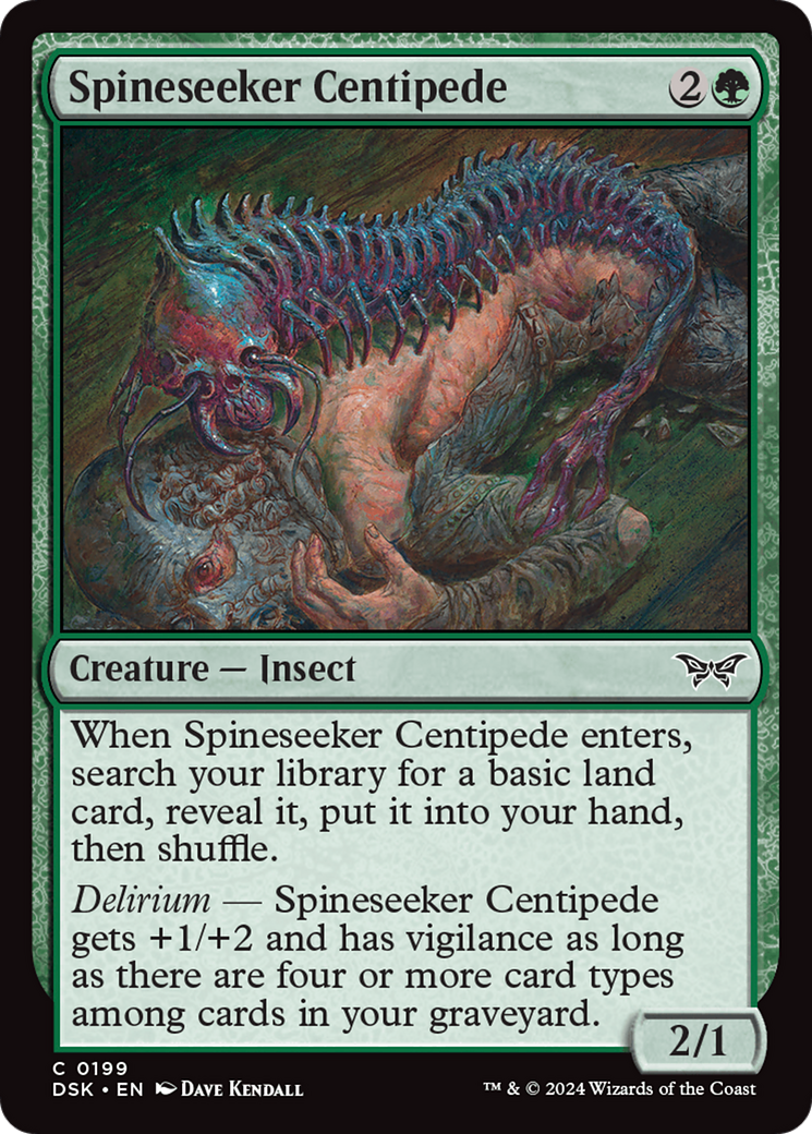 Image of Spineseeker Centipede (DSK-199) - Duskmourn: House of Horror Foil