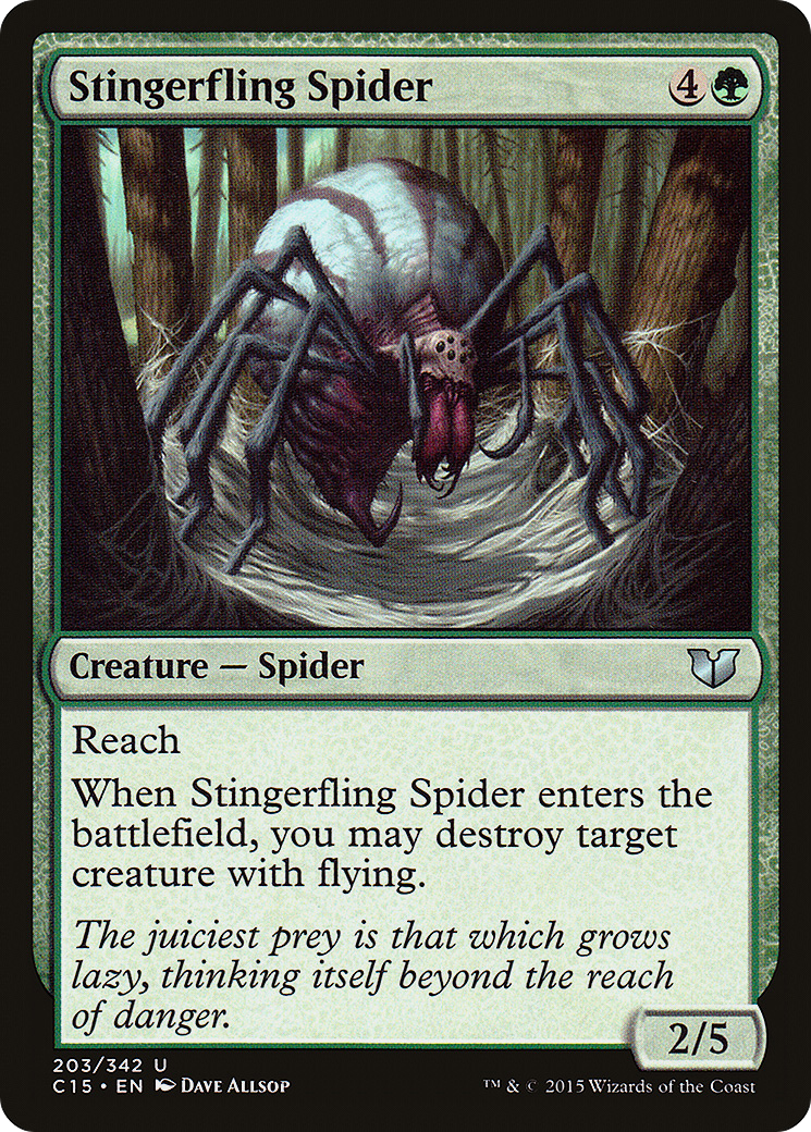 Image of Stingerfling Spider (C15-203) - Commander 2015
