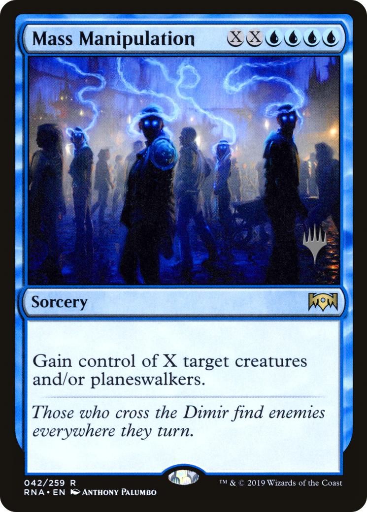 Image of Mass Manipulation (PPTHB-42P) - Ravnica Allegiance Promos Foil
