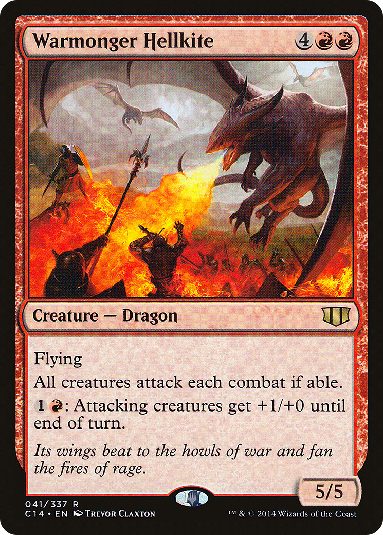Image of Warmonger Hellkite (C14-041) - Commander 2014