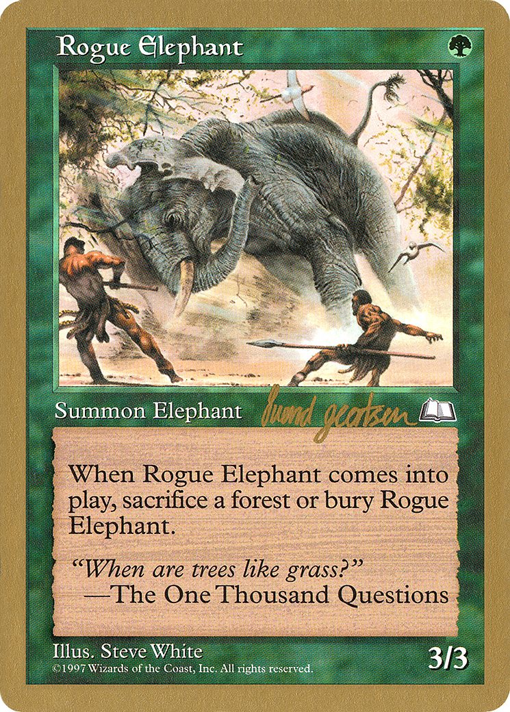 Image of Rogue Elephant - 1997 Svend Geertsen (WTH) (WCD-) - World Championship Decks 1997