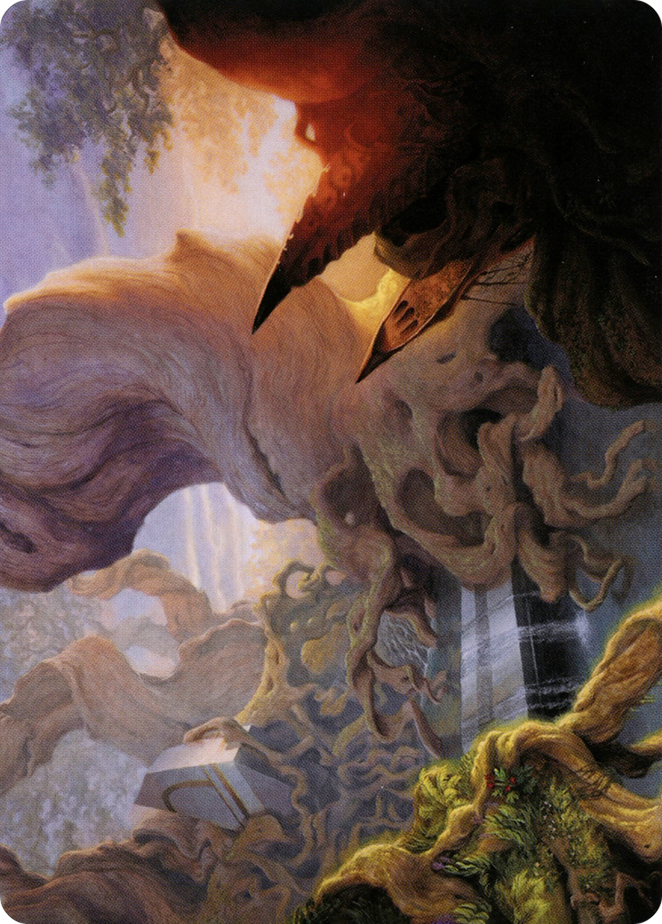 Image of Yavimaya, Cradle of Growth // Yavimaya, Cradle of Growth (AMH2-066) - Modern Horizons 2 Art Series (Borderless) Foil