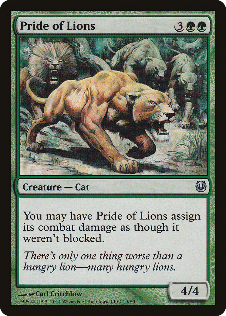 Image of Pride of Lions (DDH-019) - Duel Decks: Ajani vs. Nicol Bolas