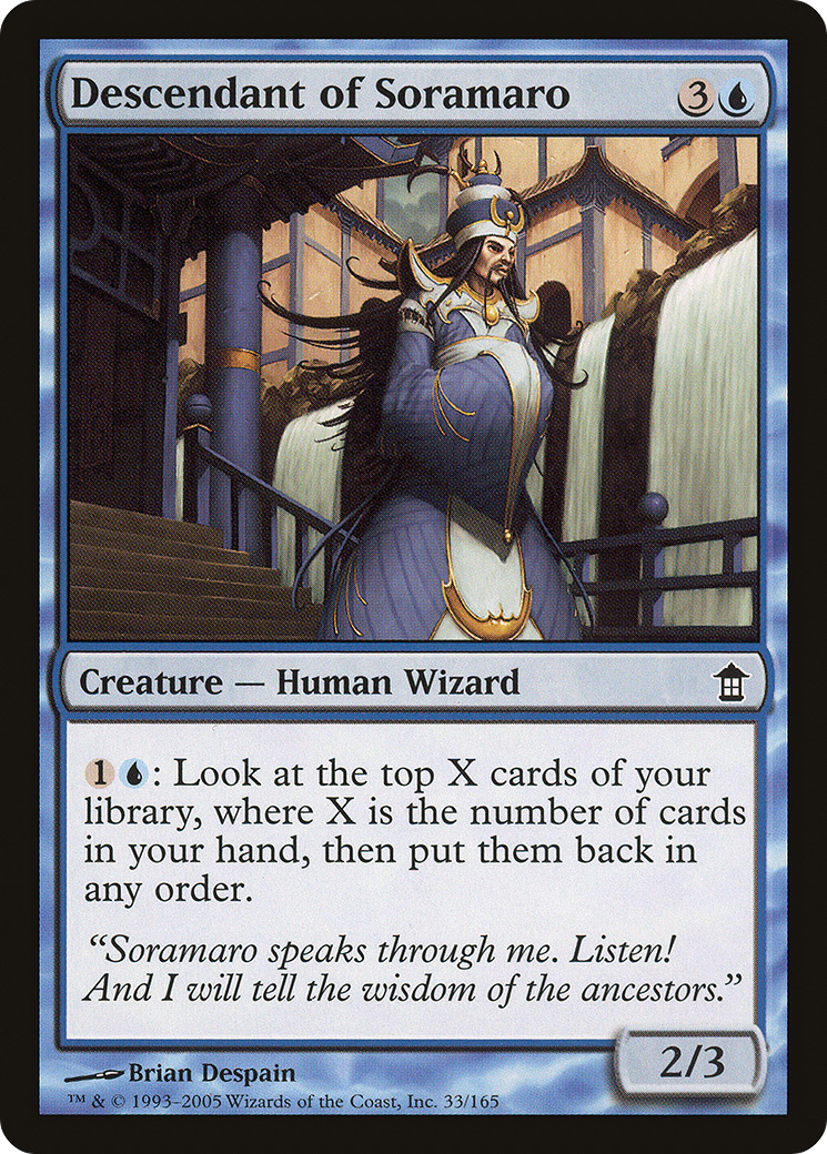Image of Descendant of Soramaro (SOK-033) - Saviors of Kamigawa