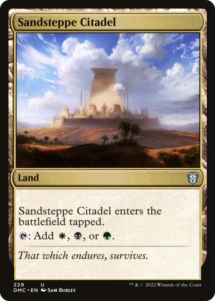 Image of Sandsteppe Citadel (DMC-229) - Dominaria United Commander