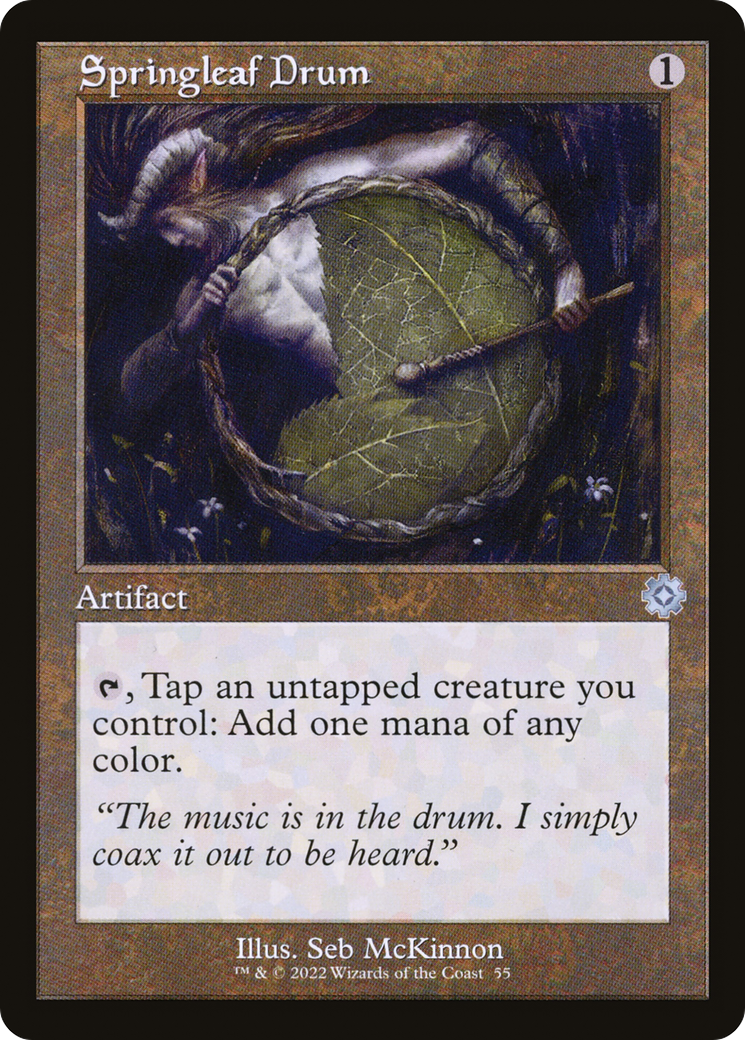Image of Springleaf Drum (BRR-055) - The Brothers' War Retro Artifacts