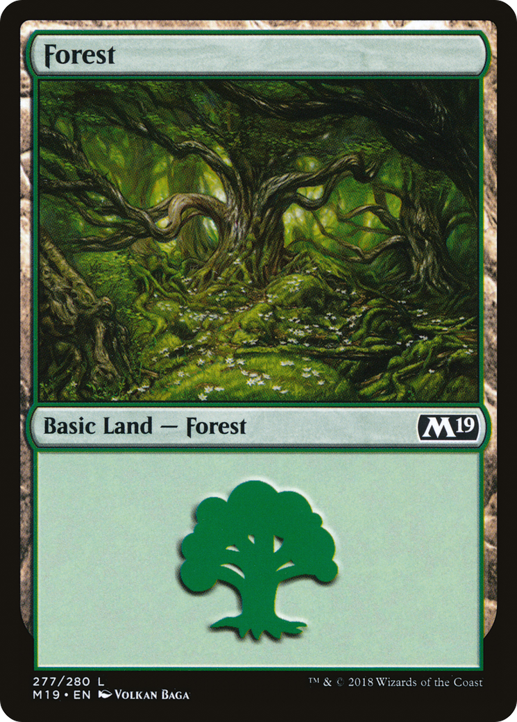 Image of Forest (277) (M19-277) - Core Set 2019 Foil