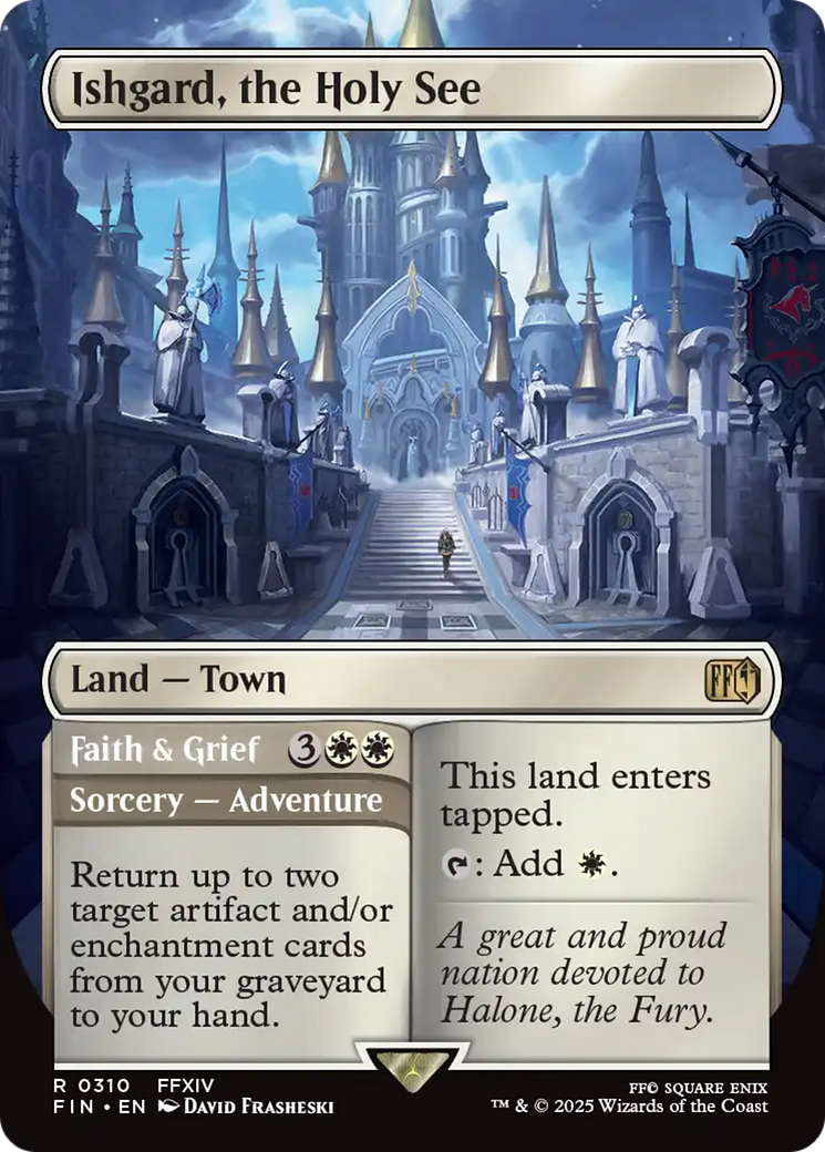 Image of Ishgard, the Holy See (Borderless) (FIN-310) - FINAL FANTASY (Borderless) Foil
