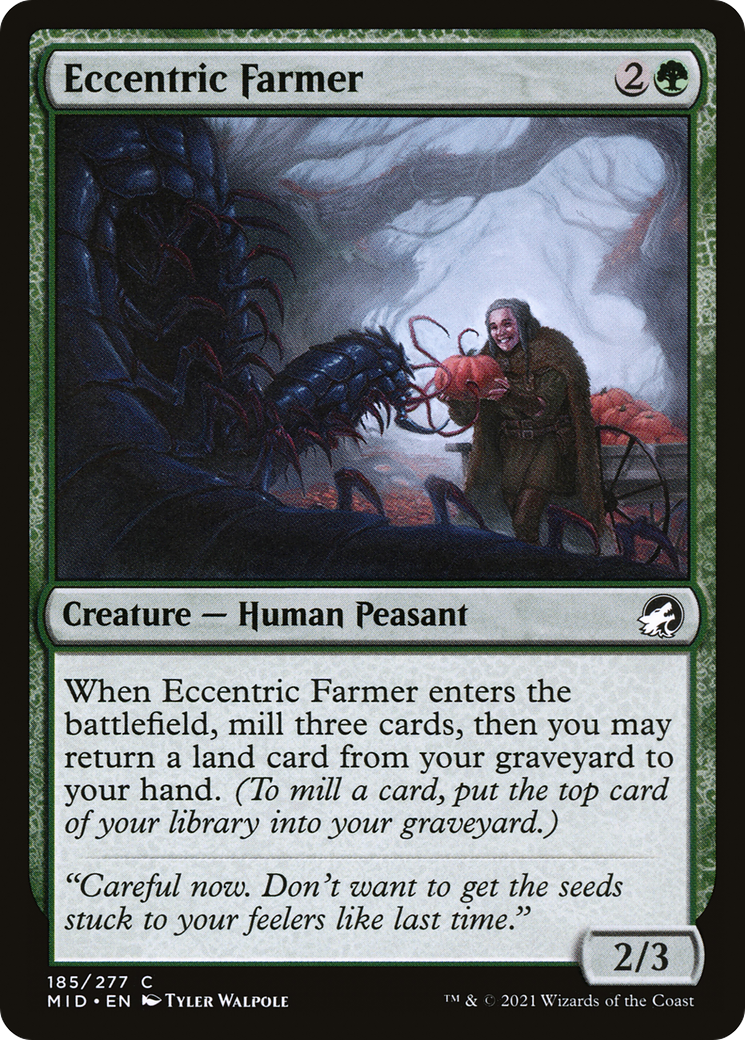 Image of Eccentric Farmer (MID-185) - Innistrad: Midnight Hunt Foil