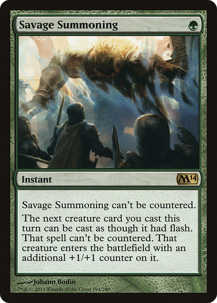 Image of Savage Summoning (M14-194) - Magic 2014