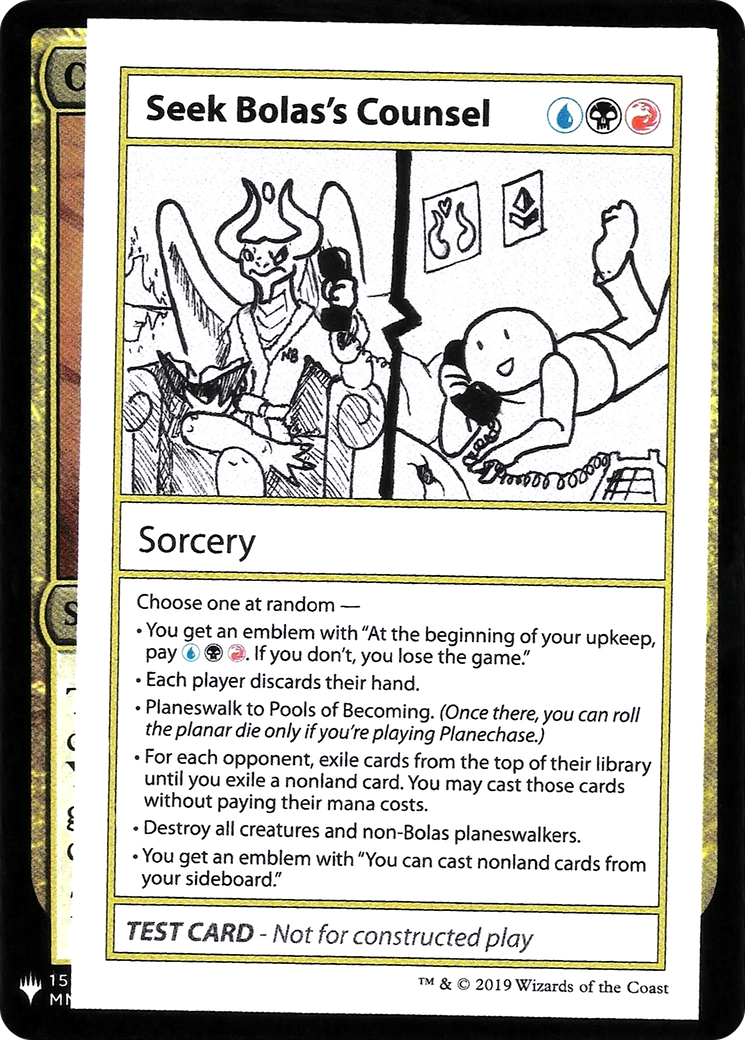Image of Seek Bolas's Counsel (CMB1-098) - Mystery Booster Playtest Cards 2019