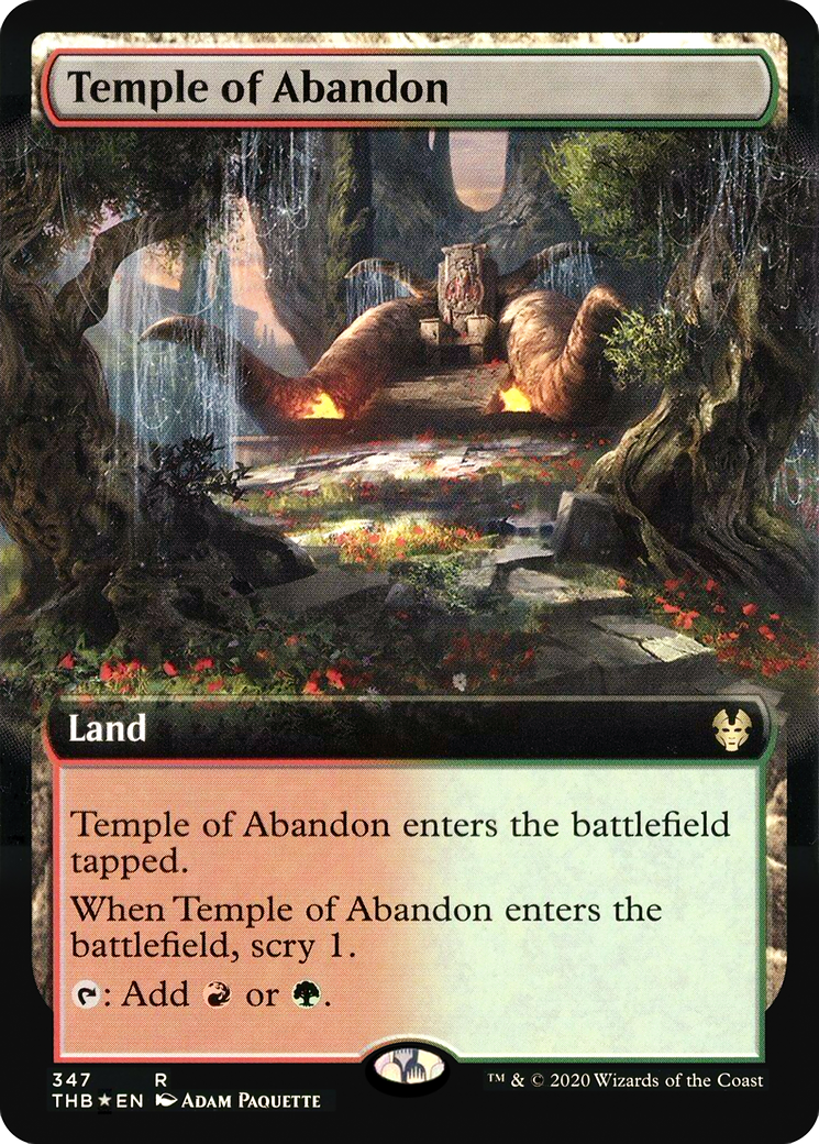 Image of Temple of Abandon (Extended Art) (THB-347★) - Theros Beyond Death: (Extended Art) Foil