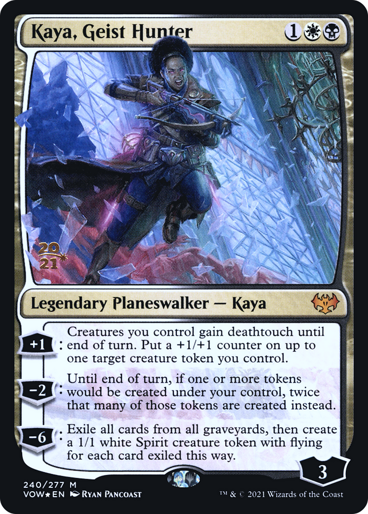 Image of Kaya, Geist Hunter (PRE-240) - Innistrad: Crimson Vow Promos Foil