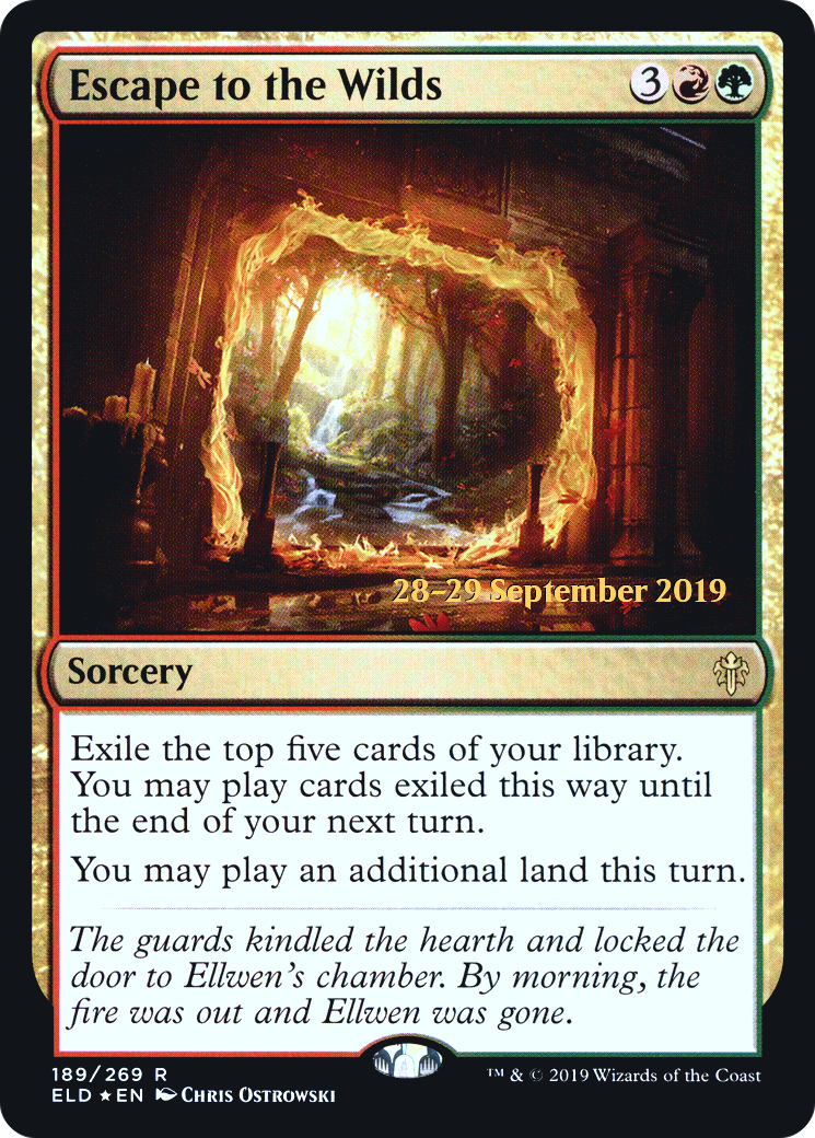 Image of Escape to the Wilds (PRE-189S) - Throne of Eldraine Promos Foil