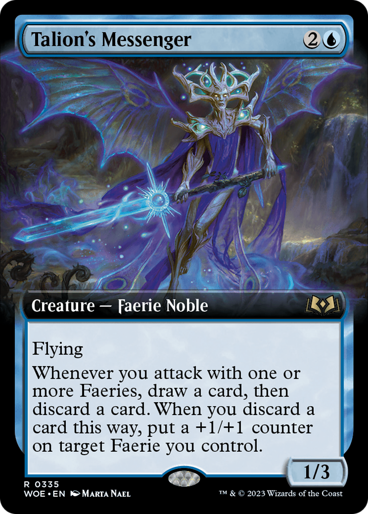 Image of Talion's Messenger (Extended Art) (WOE-335) - Wilds of Eldraine: (Extended Art) Foil