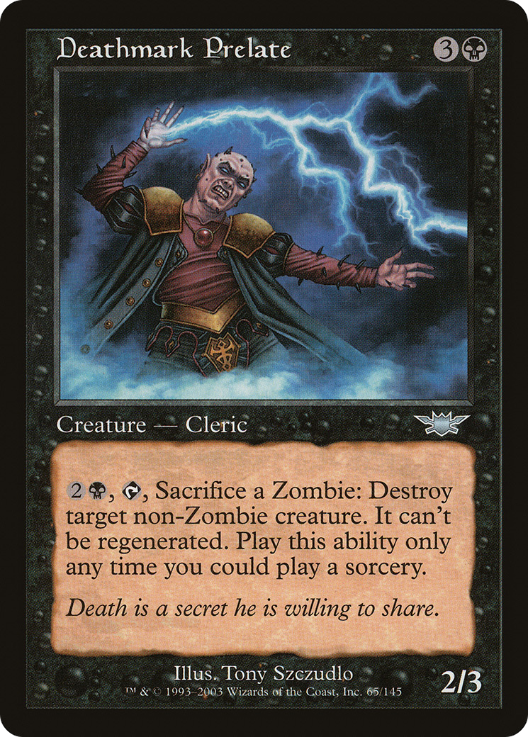Image of Deathmark Prelate (LGN-065) - Legions Foil