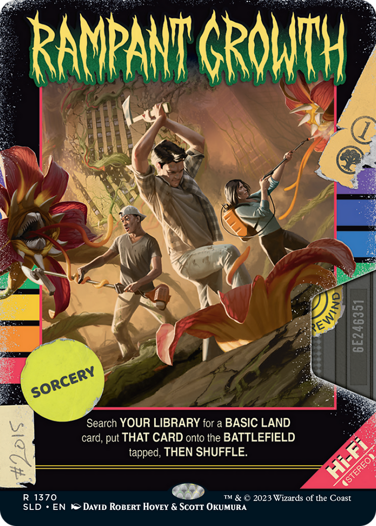 Image of Rampant Growth (SLD-1370) - Secret Lair Drop: (Full Art) (Borderless)
