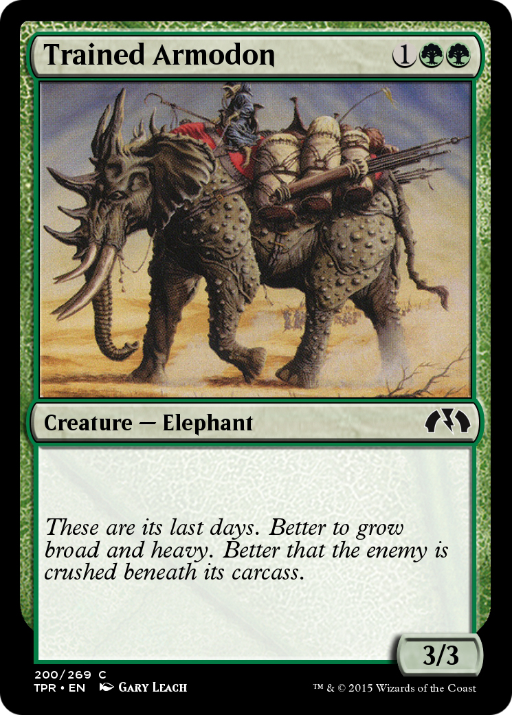 Image of Trained Armodon (TPR-200) - Tempest Remastered Foil