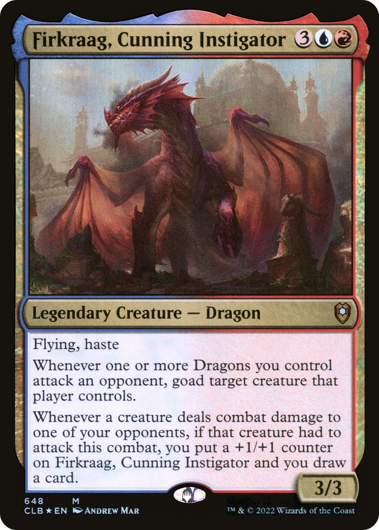 Image of Firkraag, Cunning Instigator (CLB-648) - Commander Legends: Battle for Baldur's Gate Foil