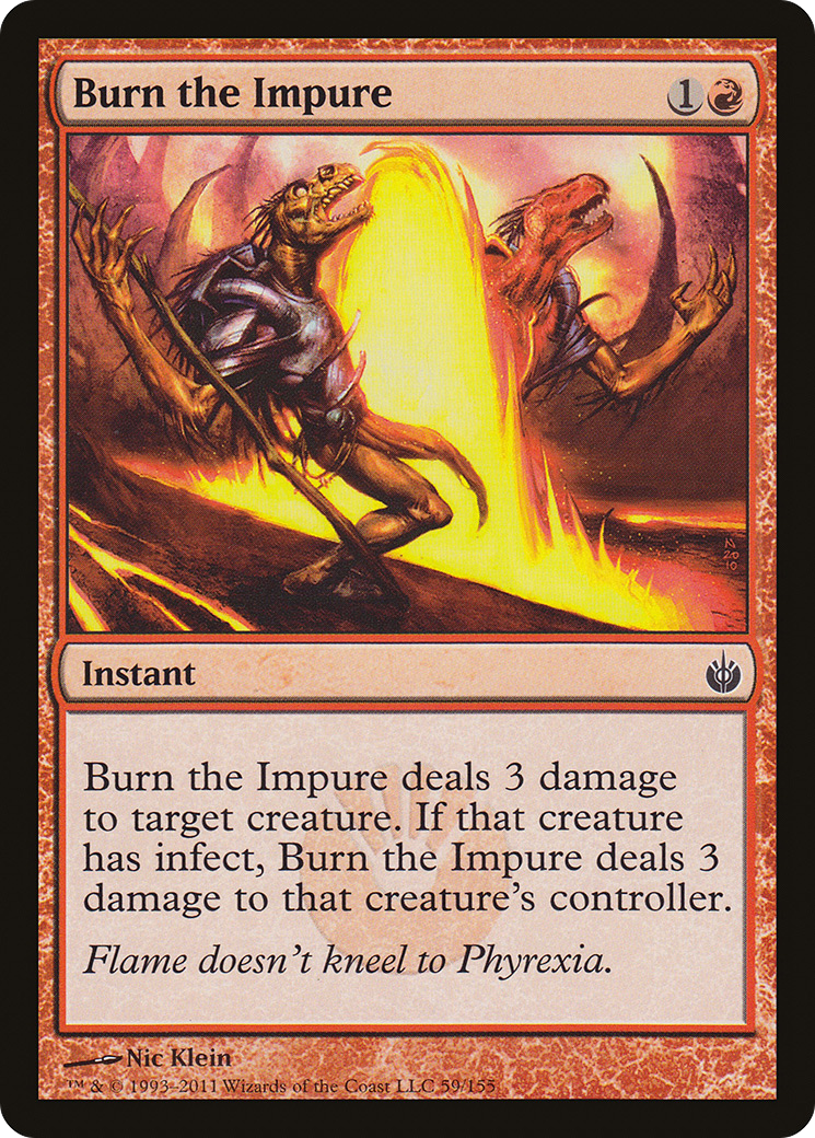 Image of Burn the Impure (MBS-059) - Mirrodin Besieged Foil
