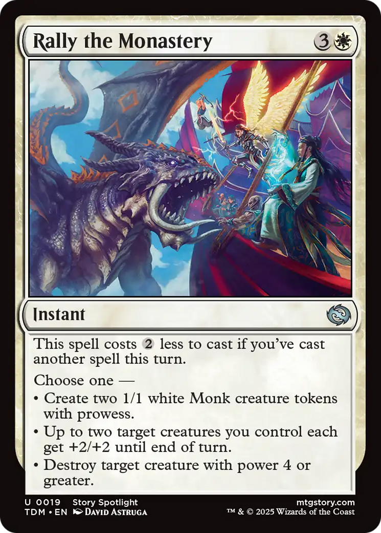 Image of Rally the Monastery (TDM-019) - Tarkir: Dragonstorm