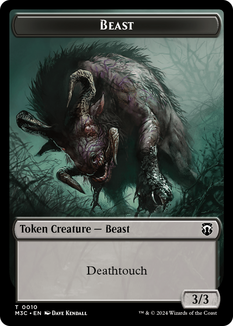 Image of Beast (TM3C-010) - Modern Horizons 3 Commander Tokens
