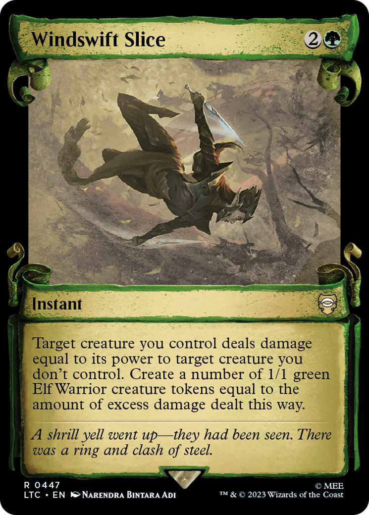 Image of Windswift Slice (Showcase Scrolls) (LTC-447) - Tales of Middle-earth Commander: (Showcase) Foil