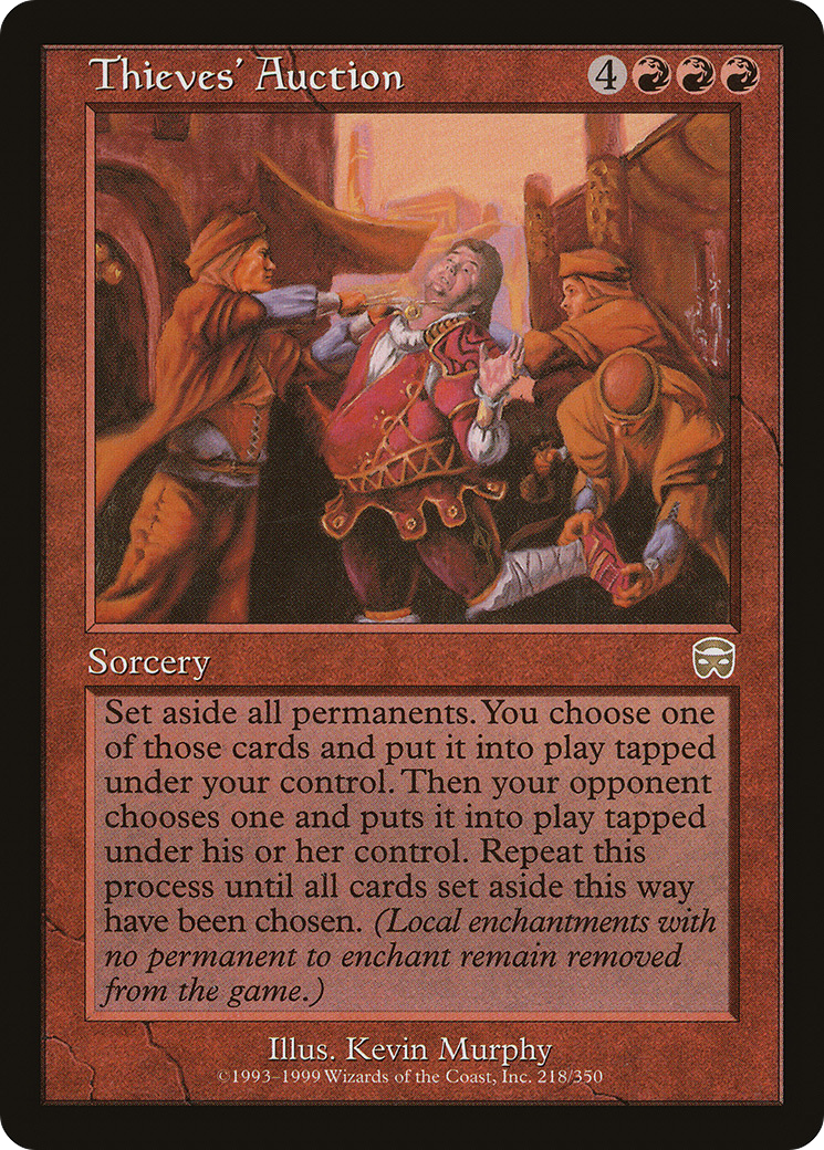Image of Thieves' Auction (MMQ-218) - Mercadian Masques Foil