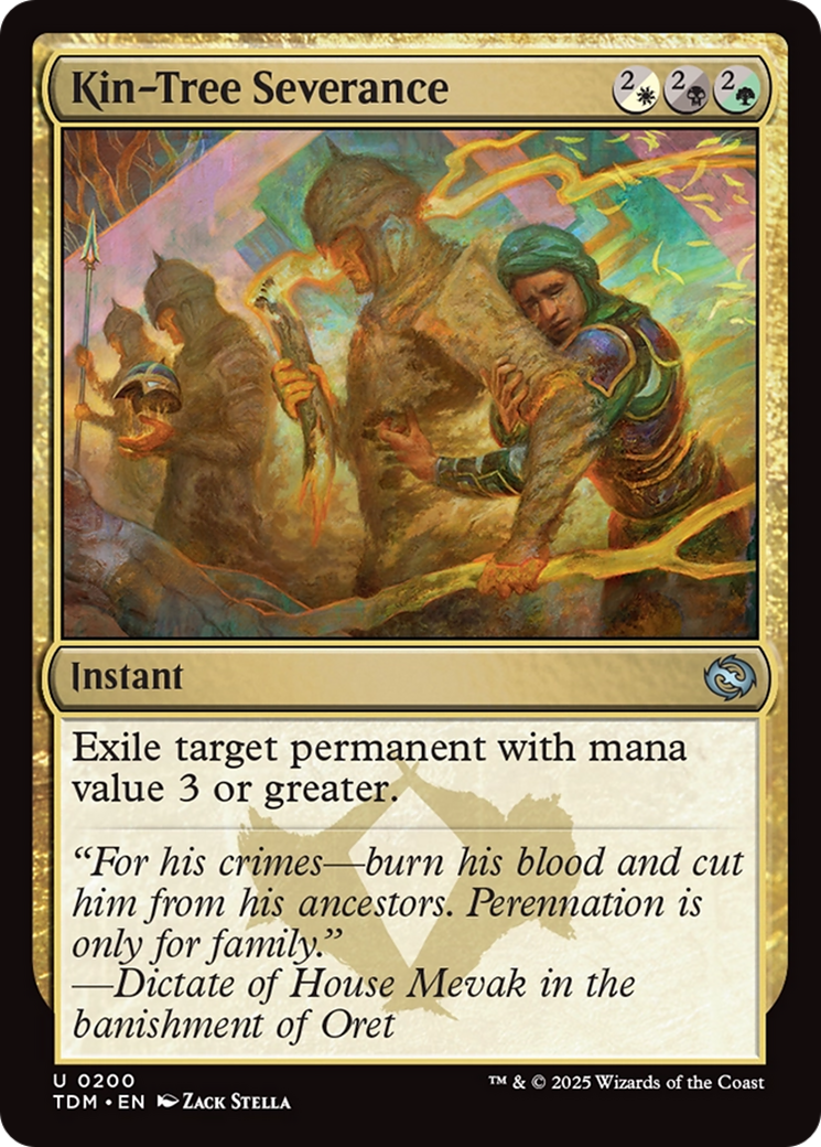 Image of Kin-Tree Severance (TDM-200) - Tarkir: Dragonstorm Foil