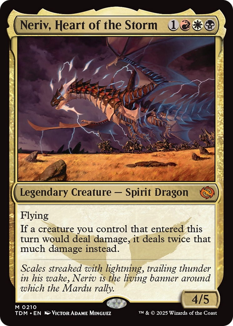 Image of Neriv, Heart of the Storm (TDM-210) - Tarkir: Dragonstorm Foil