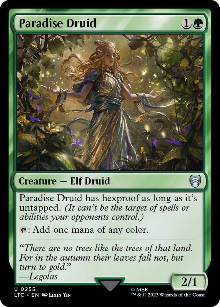 Image of Paradise Druid (LTC-255) - Tales of Middle-earth Commander