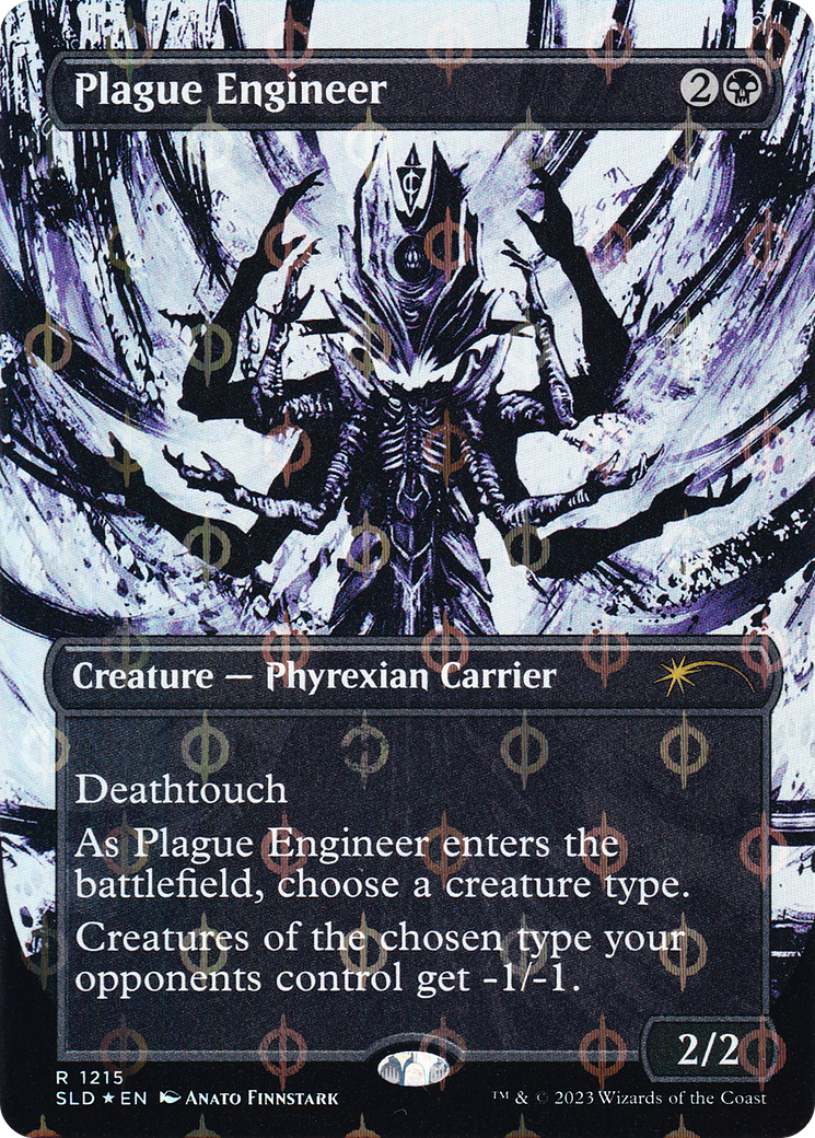 Image of Plague Engineer (Step-and-Compleat Foil) (SLD-1215) - Secret Lair Drop (Borderless) Foil