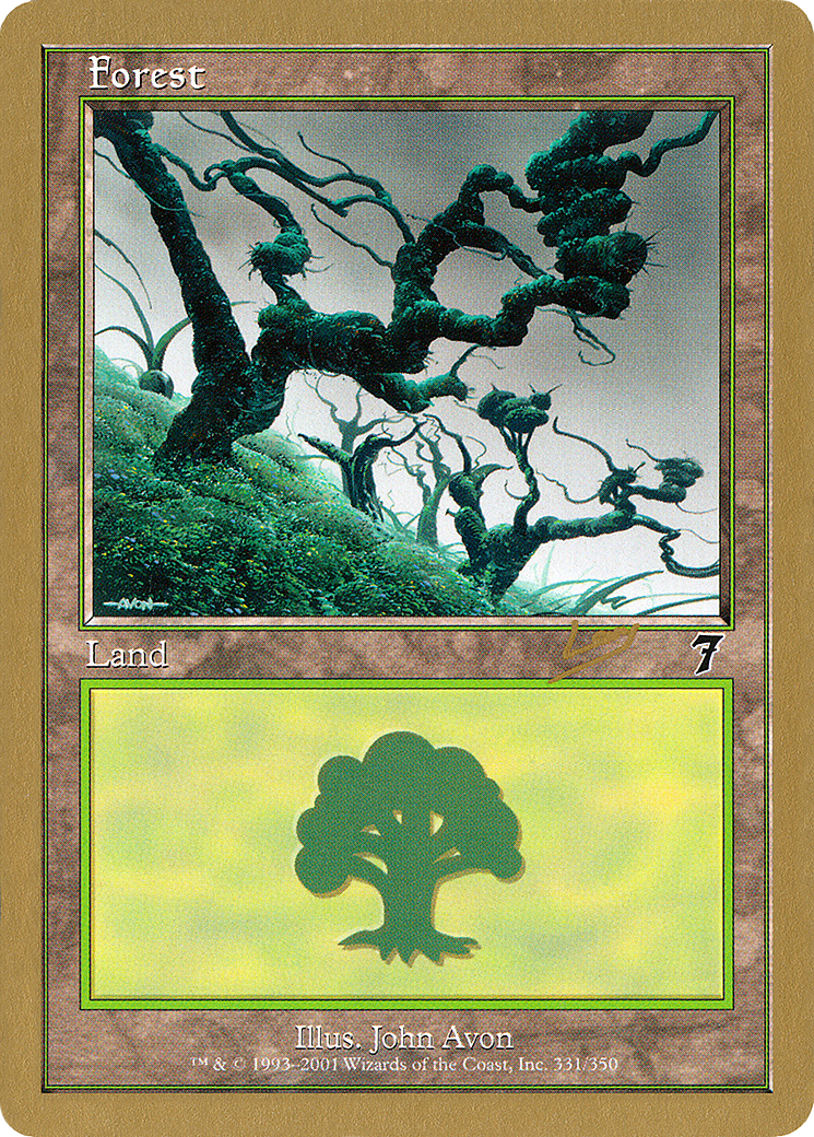 Image of Forest (331) - 2002 Raphael Levy (7ED) (WCD-) - World Championship Decks 2002