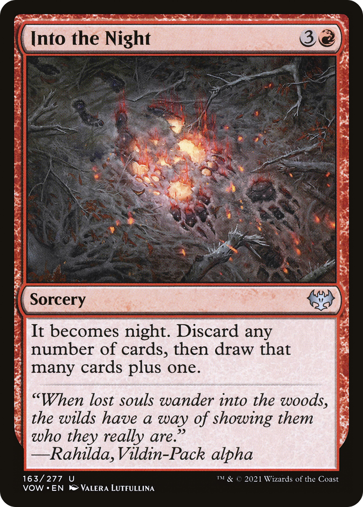 Image of Into the Night (VOW-163) - Innistrad: Crimson Vow Foil