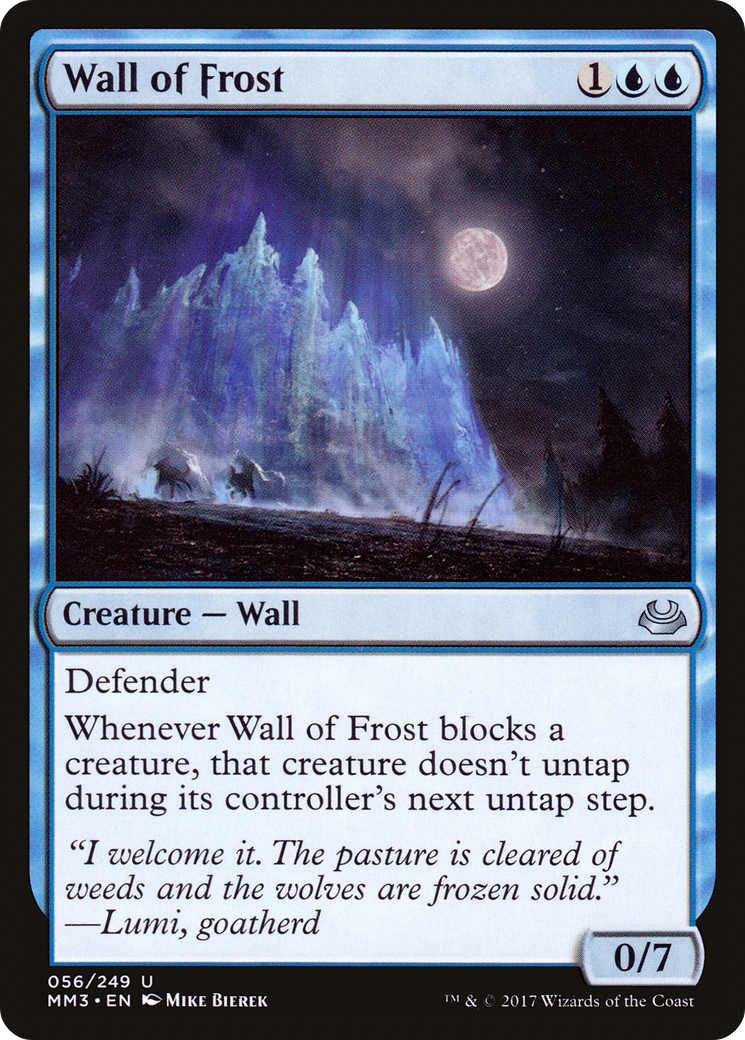 Image of Wall of Frost (MM3-056) - Modern Masters 2017 Foil