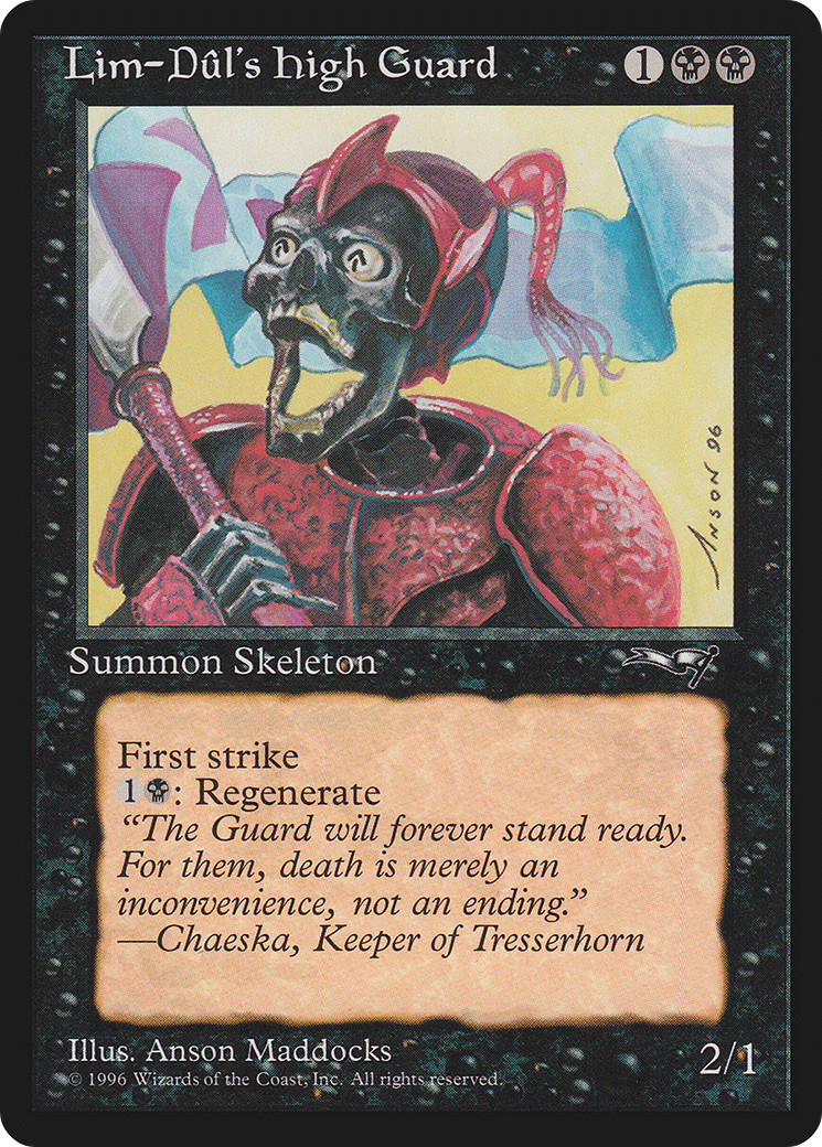 Image of Lim-Dul's High Guard (Red Armor) (ALL-018) - Alliances