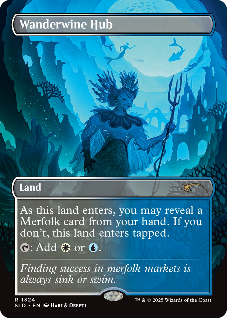Image of Wanderwine Hub (SLD-1324) - Secret Lair Drop (Borderless) Foil