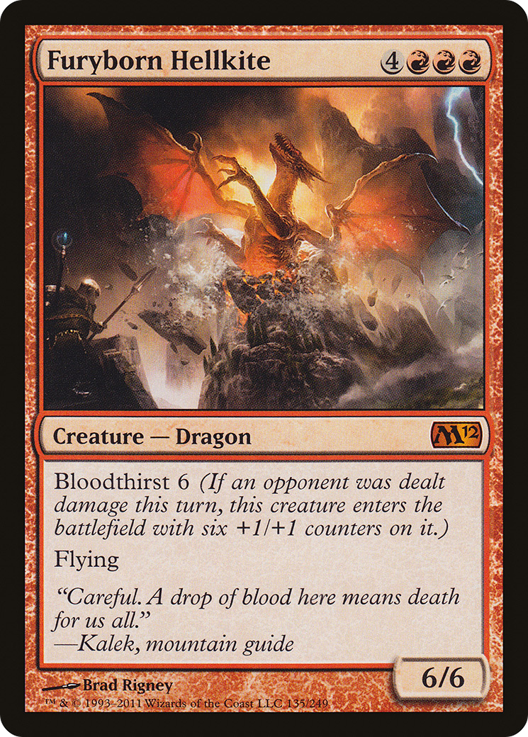 Image of Furyborn Hellkite (M12-135) - Magic 2012