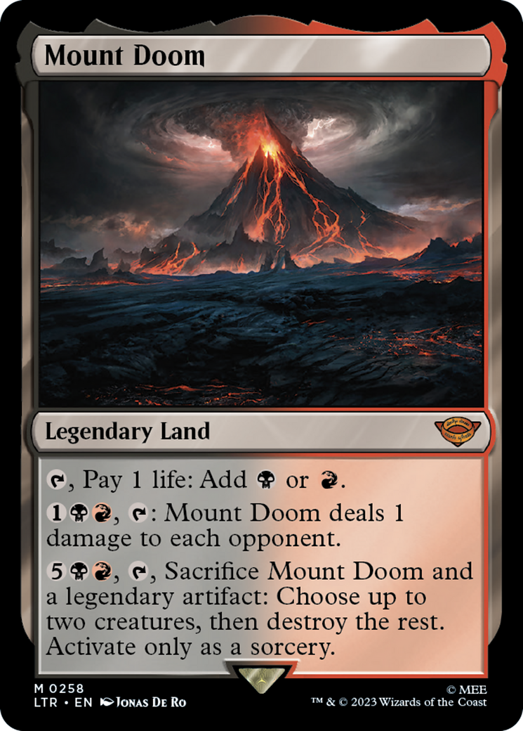 Image of Mount Doom (LTR-258) - The Lord of the Rings: Tales of Middle-earth Foil