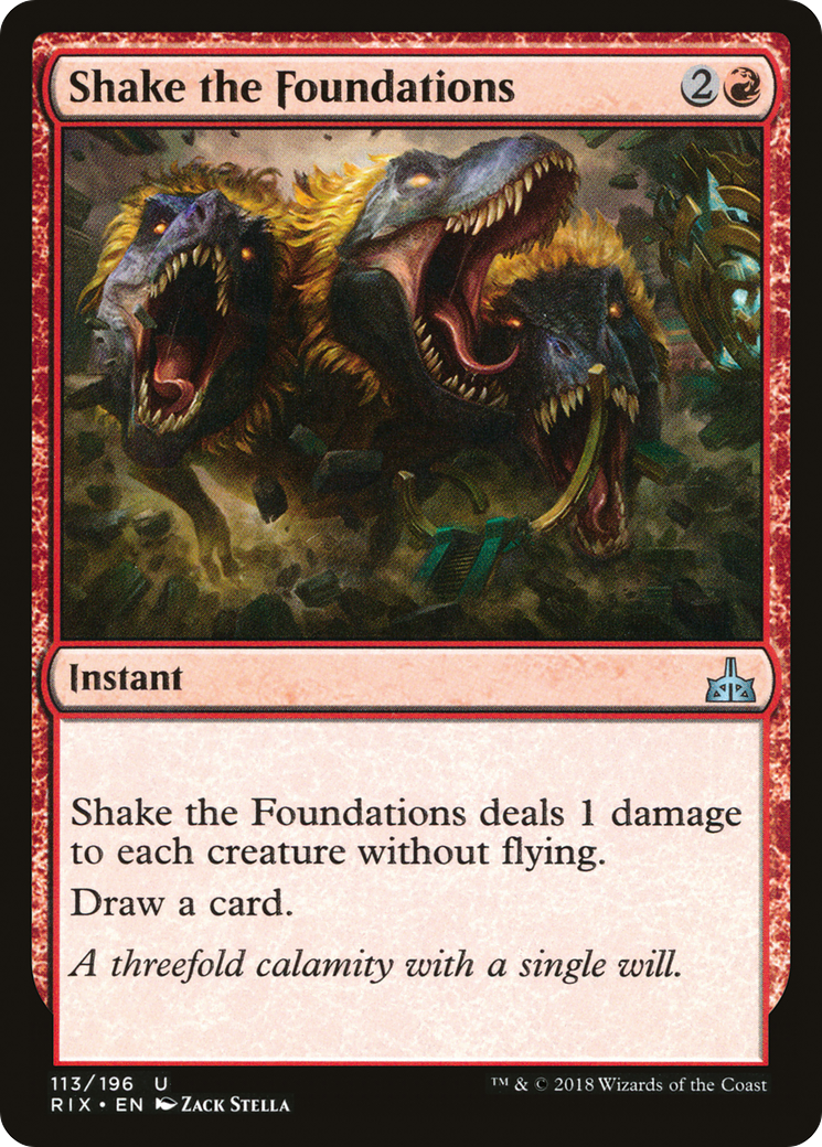 Image of Shake the Foundations (RIX-113) - Rivals of Ixalan Foil