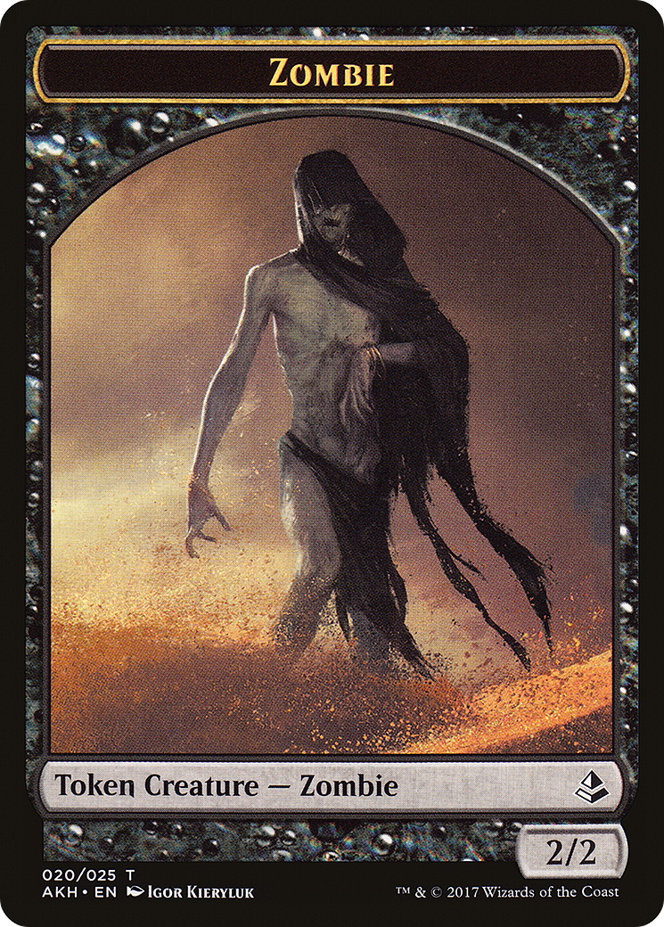 Image of Zombie Token (AKH-020) - Amonkhet Tokens