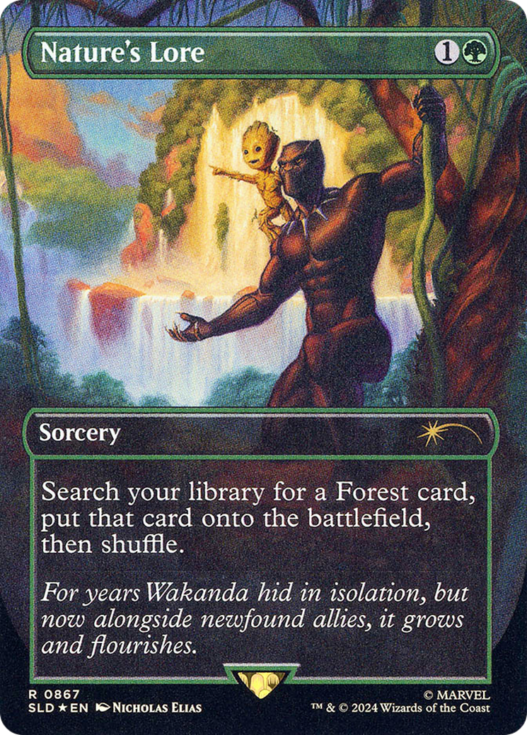 Image of Nature's Lore (SLD-867) - Secret Lair Drop (Borderless) Foil