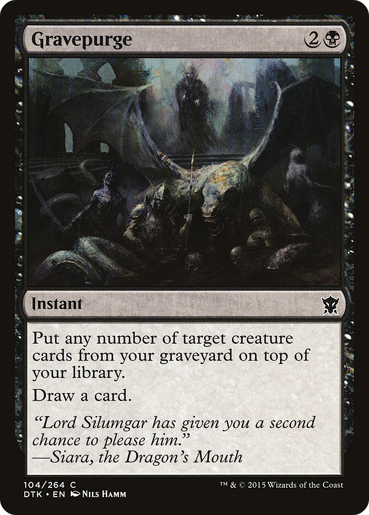 Image of Gravepurge (DTK-104) - Dragons of Tarkir